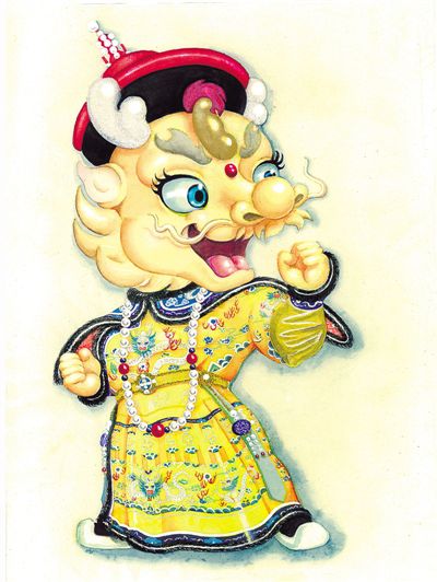 本报北京11月23日电（顾欣）23日，在2014年博物馆及相关产品与技术博览会上，故宫吉祥物“壮壮”“美美”首次与公众见面。据悉，吉祥物主体形象推出后，故宫还将开发系列文化产品。